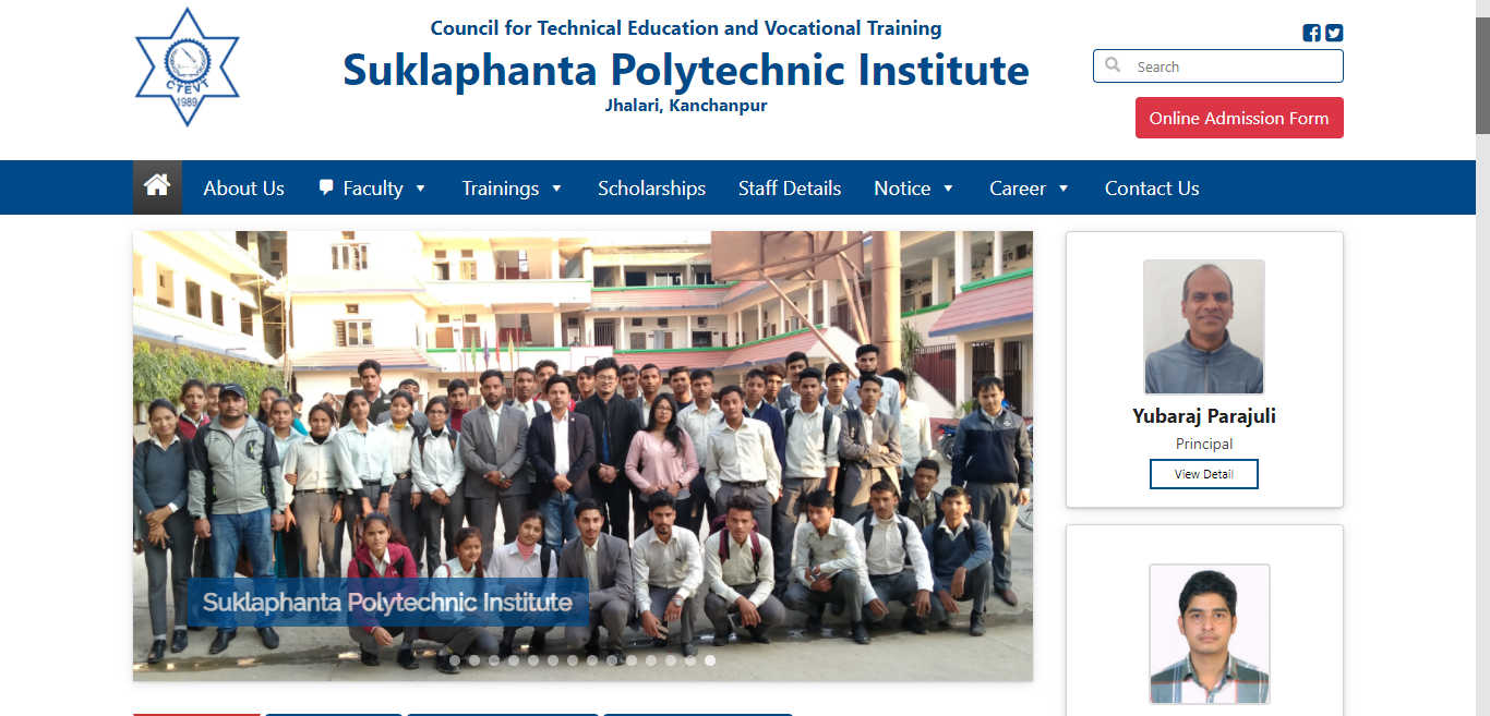 Suklaphanta Polytechnic Website